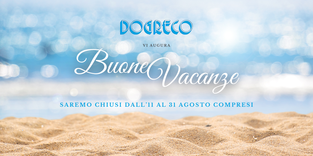 Saremo chiusi dall'11 al 31 agosto compresi